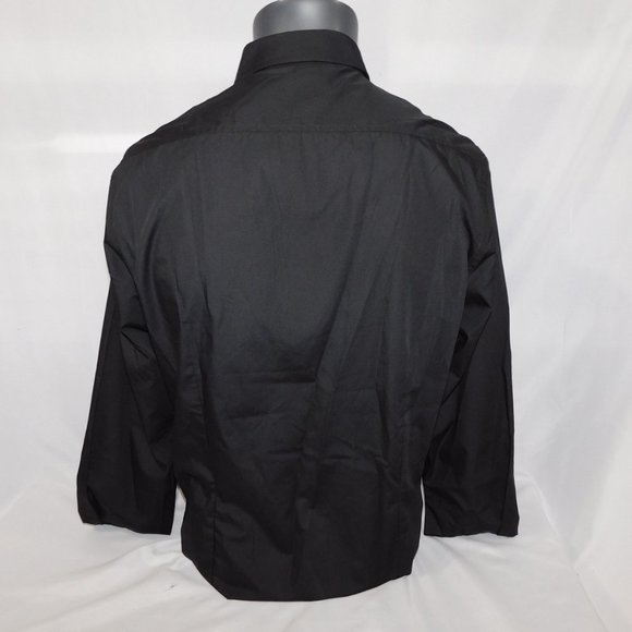 Majesty Mens L 16-16.5 Black Button Down Shirt - Picture 8 of 11